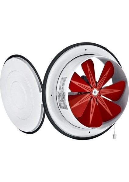 30 cm BK 300 1350 D/D 220 230 Volt Monofaze Aksiyel Kapaklı Baca Pencere Aspiratörü Fanı