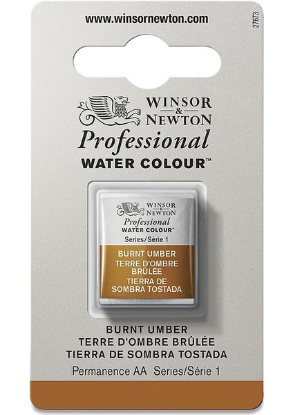 : Professional : Yarım Tablet : Suluboya : Burnt Umber 076 S.1