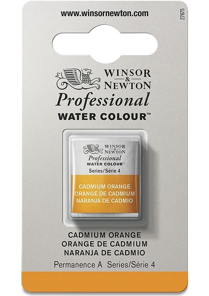 : Professional : Yarım Tablet : Suluboya : Cadmium Orange 089 S.4