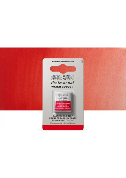 : Professional : Yarım Tablet : Suluboya : Cadmium Red Deep 097 S.4