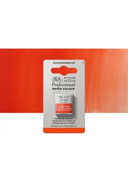 : Professional : Yarım Tablet : Suluboya : Cadmium Scarlet 106 S.4