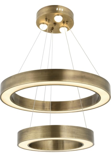 AV-1573-E60-40 Eskitme Kaplama Modern Avize LED Metal Pleksi 60cm