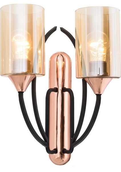 AP-1660-2BSY Siyah Boyalı Aplik E27 Metal Cam 24x18cm indirimleri