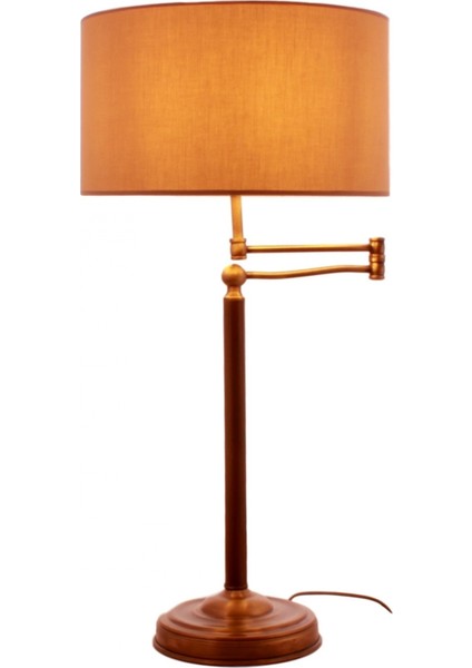 HML-9096-1E Eskitme Kaplama Masa Lambası E27 Metal 35cm