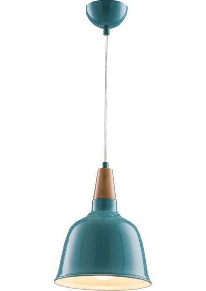 AV-4100-A2-BTK-20 Turkuaz Boyalı Modern Avize E27 Metal Ahşap 20cm indirimleri