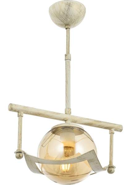 AV-4117-1B Beyaz Boyalı Modern Avize E27 Metal Cam 33x25cm fırsatları