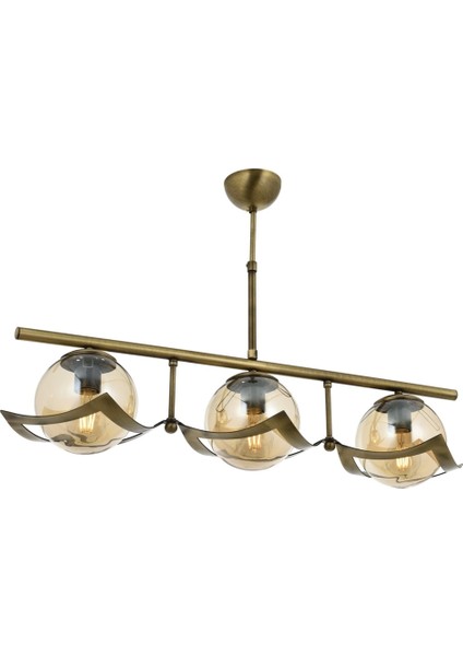 AV-4117-3EY Eskitme Kaplama Modern Avize E27 Metal Cam 75x25cm fırsatları