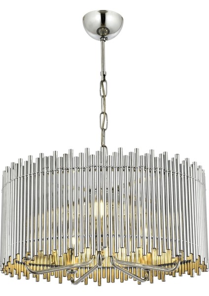 AV-60056-K50 Krom Kaplama Modern Avize E14 Metal 50cm