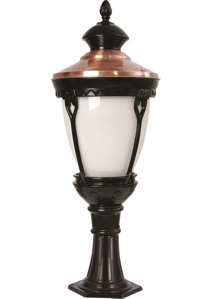 BSU-68026-BSY-KOP Kahverengi/Siyah Boyalı Dış Mekan Aydınlatma E27 Aluminyum Polikarbon Cam 30cm fiyatları