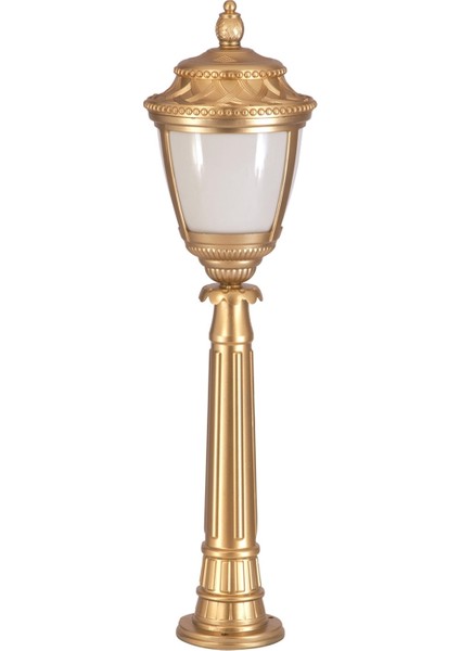 BSU-68042-BSA-BOP Sarı Boyalı Dış Mekan Aydınlatma E27 Aluminyum Polikarbon Cam 28cm
