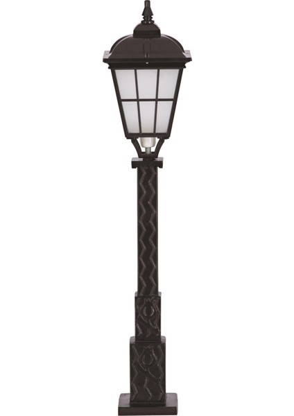 BSU-68046-BSY-M3-OP Siyah Boyalı Dış Mekan Aydınlatma E27 Aluminyum Cam 23cm
