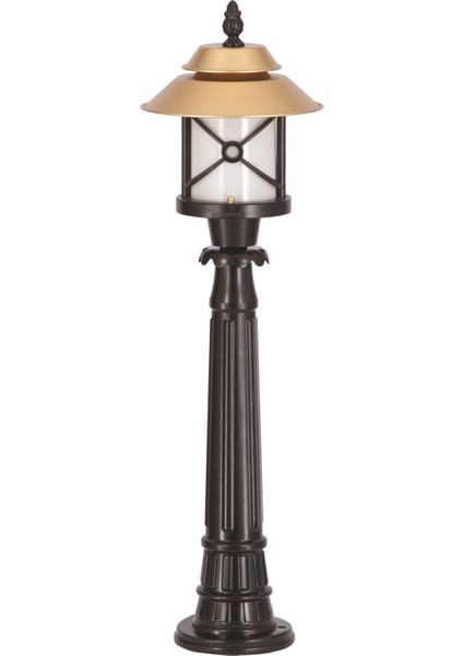 BSU-68049-BSA-BOP Sarı/Siyah Boyalı Dış Mekan Aydınlatma E27 Aluminyum Polikarbon Cam 30cm