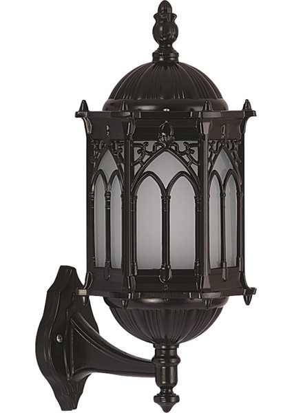 BAP-68051-BSY-M1-OP Siyah Boyalı Dış Mekan Aydınlatma E27 Aluminyum Polikarbon Cam 25x20cm fiyatları