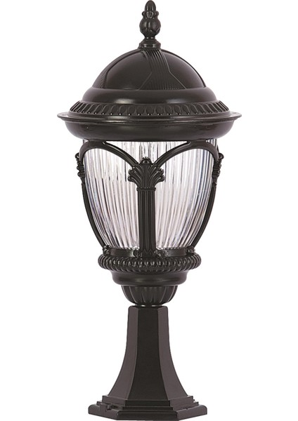 BSU-68052-BSY Siyah Boyalı Dış Mekan Aydınlatma E27 Aluminyum Polikarbon Cam 25cm fiyatları