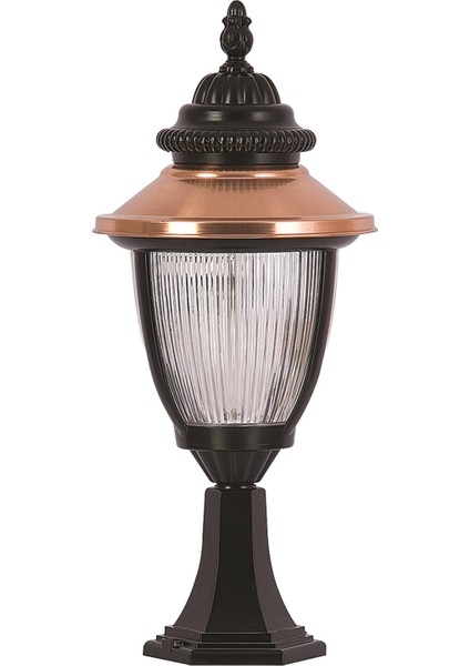 BSU-68055-BSY-K Kahverengi/Siyah Boyalı Dış Mekan Aydınlatma E27 Aluminyum Polikarbon Cam 25cm fiyatları