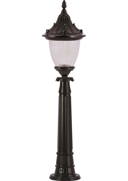 BSU-68056-BSY Siyah Boyalı Dış Mekan Aydınlatma E27 Aluminyum Polikarbon Cam 26cm
