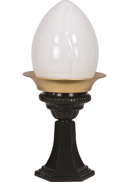 BSU-68058-BSA-OP Sarı/Siyah Boyalı Dış Mekan Aydınlatma E27 Aluminyum Akrilik Cam 22cm fiyatları