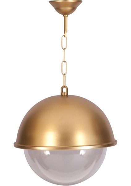 BFE-68060-BSA-OP Sarı Boyalı Dış Mekan Aydınlatma E27 Aluminyum Polikarbon Cam 30cm