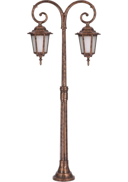 BSU-68061-BSY-M2-BOP Kahverengi Boyalı Dış Mekan Aydınlatma E27 Aluminyum Cam 56cm fiyatları