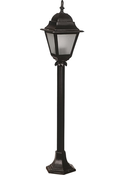 BSU-68062-BSY-M2-OP Siyah Boyalı Dış Mekan Aydınlatma E27 Aluminyum Polikarbon Cam 18cm