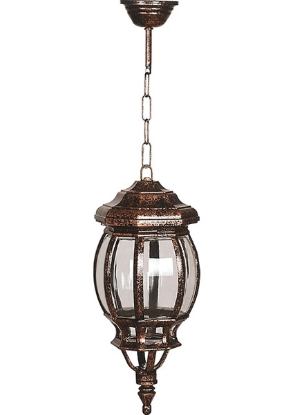 BFE-68063-BKR Kahverengi Boyalı Dış Mekan Aydınlatma E27 Aluminyum Polikarbon Cam 20cm fiyatları