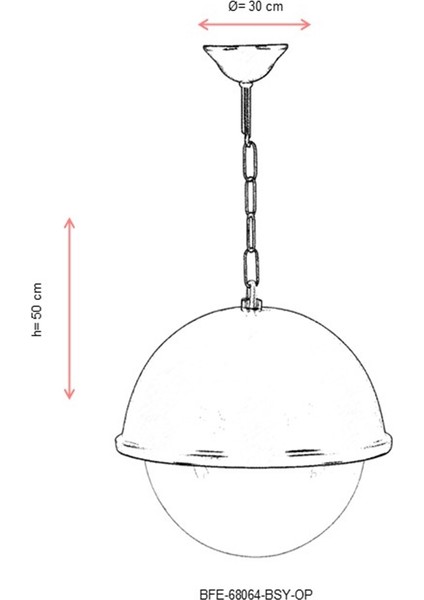 BFE-68064-BSY-OP Siyah Boyalı Dış Mekan Aydınlatma E27 Aluminyum Polikarbon Cam 30cm modelleri