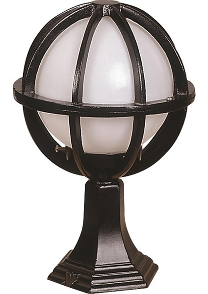 BSU-68078-BSY-KOP Siyah Boyalı Dış Mekan Aydınlatma E27 Aluminyum Polietilen Cam 25cm fiyatları