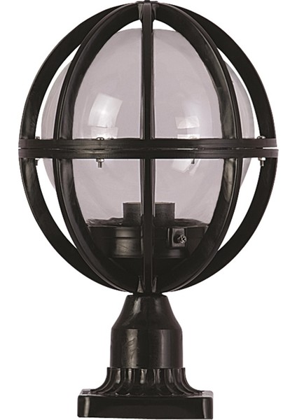 BSU-68080-BSY-M3-K Siyah Boyalı Dış Mekan Aydınlatma E27 ABS Akrilik Cam 23cm fiyatları