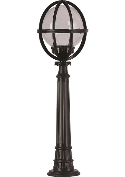 BSU-68080-BSY-M4-B Siyah Boyalı Dış Mekan Aydınlatma E27 ABS Akrilik Cam 30cm