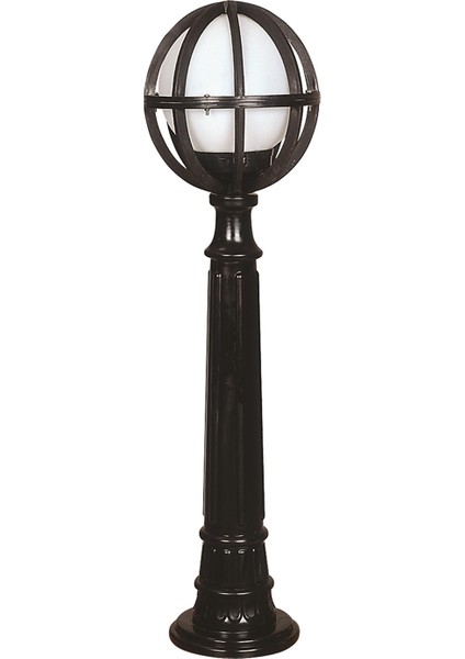 BSU-68080-BSY-M4-BOP Siyah Boyalı Dış Mekan Aydınlatma E27 ABS Polietilen Cam 23cm