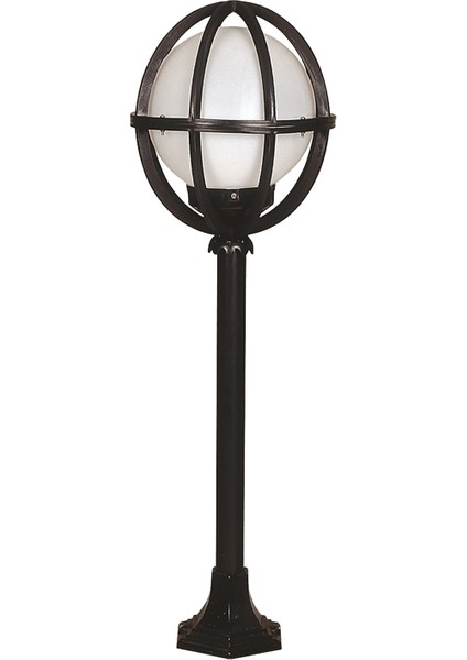 BSU-68080-BSY-M7-BOP Siyah Boyalı Dış Mekan Aydınlatma E27 ABS Polietilen Cam 30cm