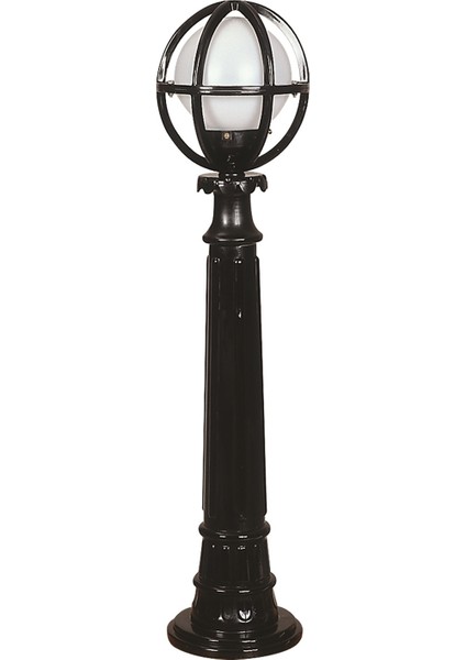 BSU-68080-BSY-M8-BOP Siyah Boyalı Dış Mekan Aydınlatma E27 ABS Polietilen Cam 20cm