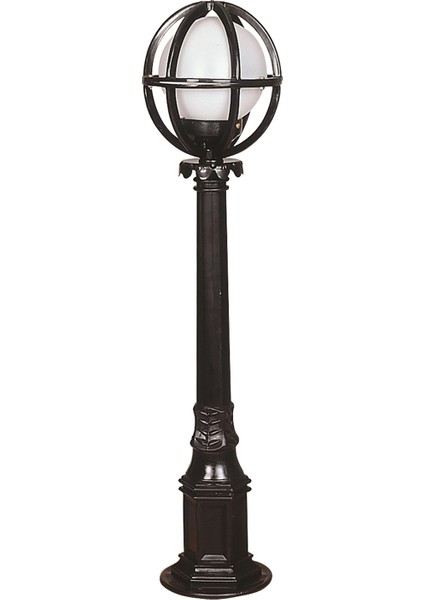 BSU-68080-BSY-M9-BOP Siyah Boyalı Dış Mekan Aydınlatma E27 ABS Polietilen Cam 20cm