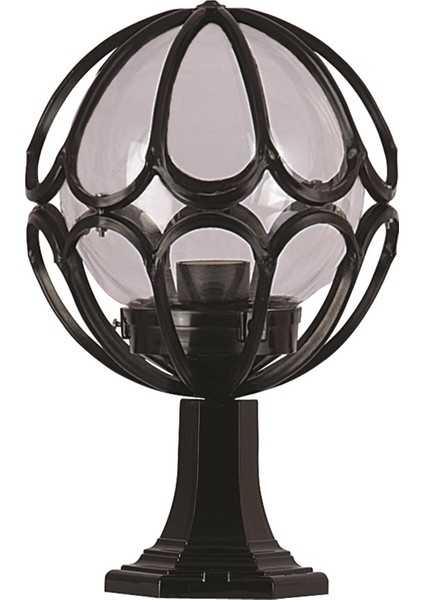 BSU-68081-BSY-M1-KOP Siyah Boyalı Dış Mekan Aydınlatma E27 Aluminyum Akrilik Cam 25cm fiyatları