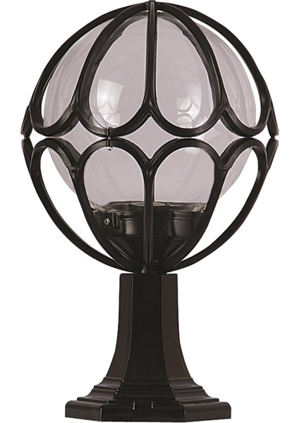 BSU-68081-BSY-M2-KOP Siyah Boyalı Dış Mekan Aydınlatma E27 Aluminyum Akrilik Cam 30cm fiyatları