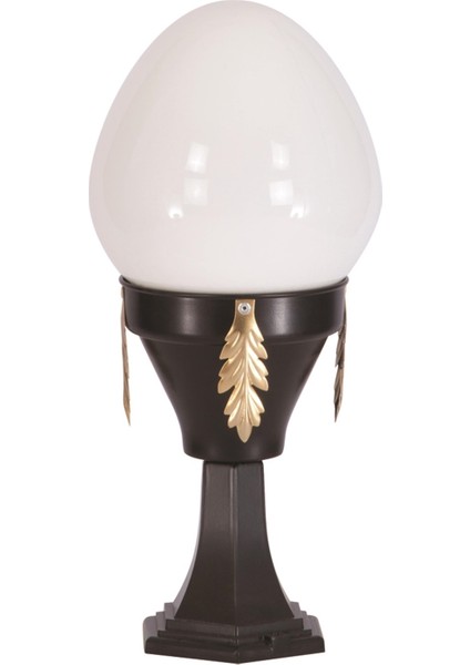 BSU-68087-BSY-KOP Sarı/Siyah Boyalı Dış Mekan Aydınlatma E27 Aluminyum Döküm Dip Akrilik Cam 25cm fiyatları