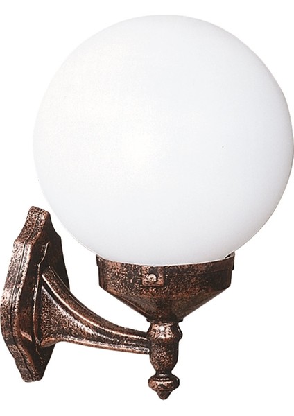 BAP-68160-BKR-OP Kahverengi Boyalı Dış Mekan Aydınlatma E27 ABS Polietilen Cam 30x25cm fiyatları