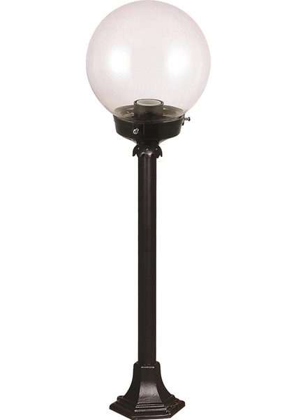 BSU-68160-BSY-M1-B Siyah Boyalı Dış Mekan Aydınlatma E27 ABS Akrilik Cam 20cm