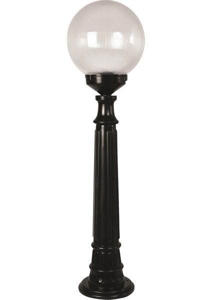 BSU-68160-BSY-M2-B Siyah Boyalı Dış Mekan Aydınlatma E27 ABS Akrilik Cam 25cm