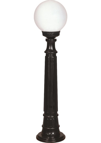 BSU-68160-BSY-M2-BOP Siyah Boyalı Dış Mekan Aydınlatma E27 ABS Polietilen Cam 20cm