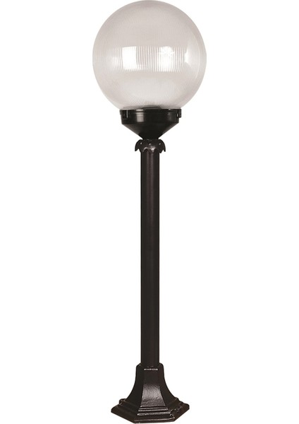 BSU-68160-BSY-M3-B Siyah Boyalı Dış Mekan Aydınlatma E27 ABS Akrilik Cam 25cm