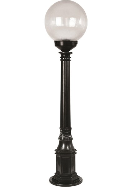 BSU-68160-BSY-M4-B Siyah Boyalı Dış Mekan Aydınlatma E27 ABS Akrilik Cam 25cm