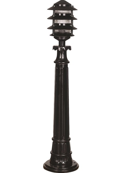 BSU-68173-BSY-B Siyah Boyalı Dış Mekan Aydınlatma E27 ABS Polikarbon Cam 16cm