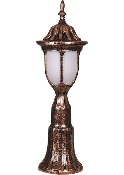 BSU-68178-BKR-K Kahverengi Boyalı Dış Mekan Aydınlatma E27 ABS Polikarbon Cam 16cm