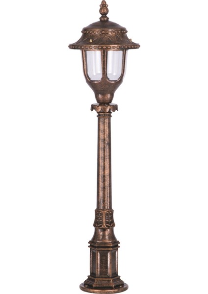 BSU-68180-BKR Kahverengi Boyalı Dış Mekan Aydınlatma E27 ABS Polikarbon Cam 25cm