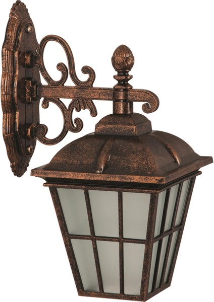 BAP-68183-BKR-M1 Kahverengi Boyalı Dış Mekan Aydınlatma E27 ABS Polikarbon Cam 28x20cm fiyatları