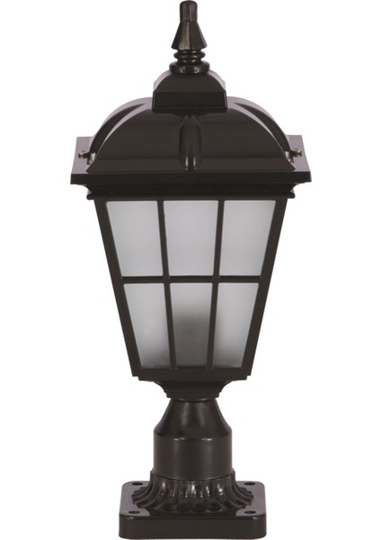 BSU-68183-BSY-K Siyah Boyalı Dış Mekan Aydınlatma E27 ABS Polikarbon Cam 20cm