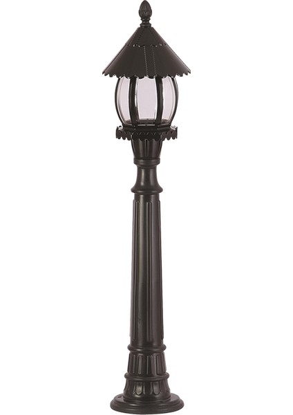 BSU-68184-BSY-M2-B Siyah Boyalı Dış Mekan Aydınlatma E27 ABS Akrilik Cam 20cm