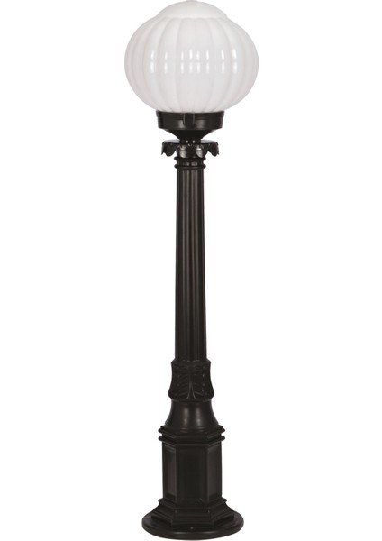 BSU-68187-1BSY-M2-KOP Siyah Boyalı Dış Mekan Aydınlatma E27 Aluminyum ABS Akrilik Cam 23cm