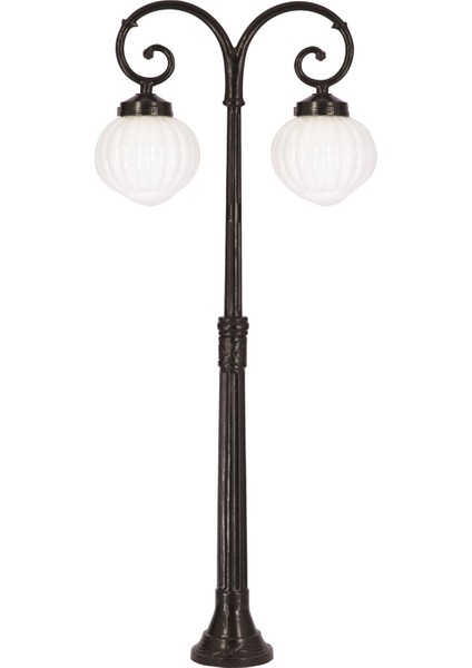 BSU-68187-2BSY-OP Siyah Boyalı Dış Mekan Aydınlatma E27 Aluminyum ABS Akrilik Cam 65cm fiyatları